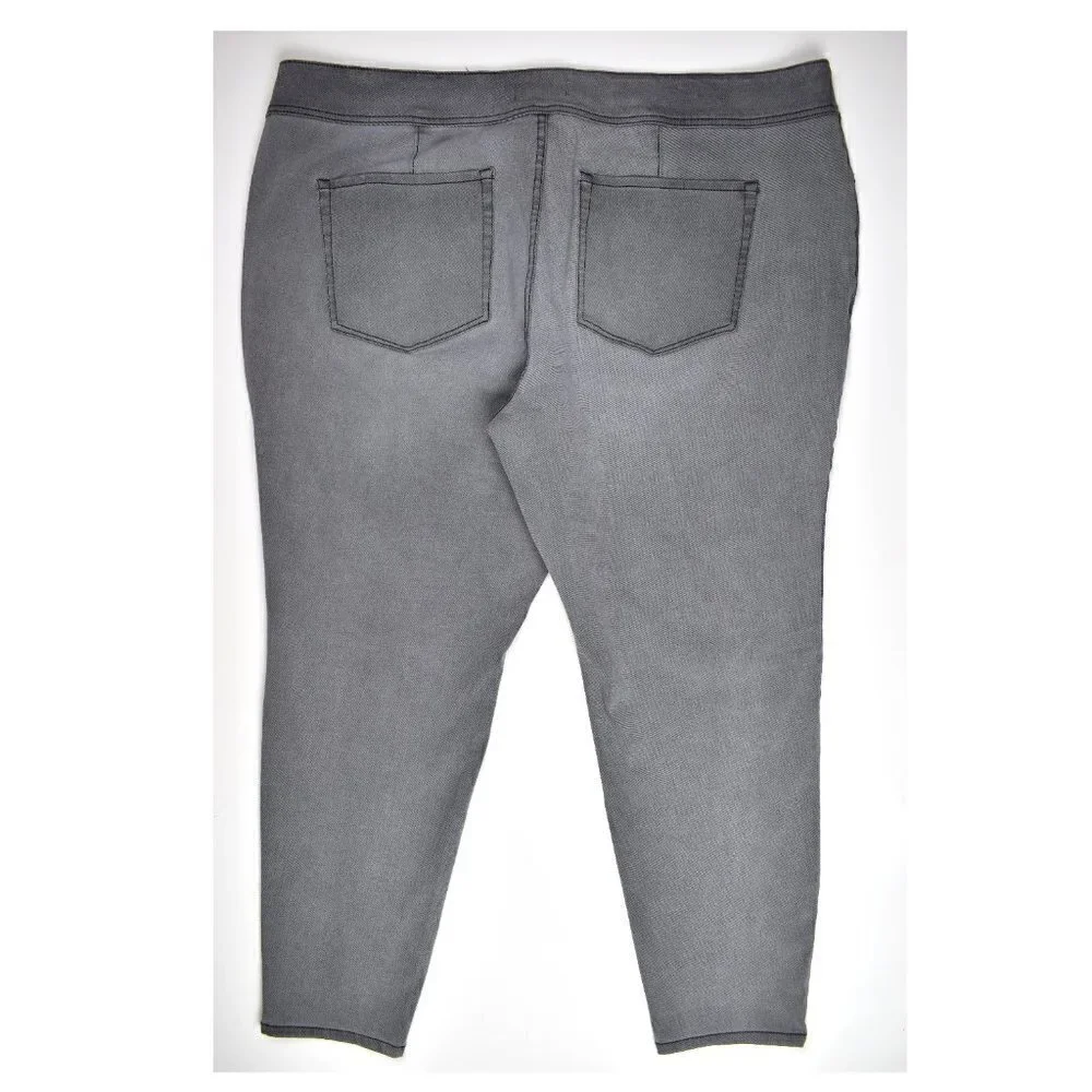 Lane Bryant Flex High Rise 3 Button Jegging Gray 24
